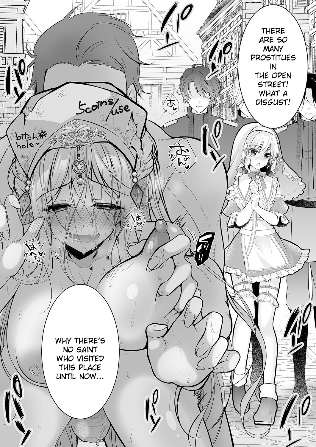 Hentai Manga Comic-Isekai Gangrape ~brainwashed saint is happy to change her job to become a meat toilet~-Read-53